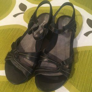 Dansko Caroline Waxy Black sandals, 39